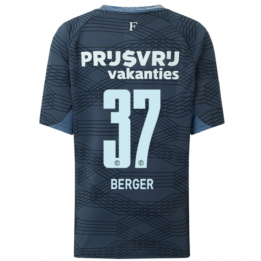 Danxen Niño Camiseta Mannou Berger #37 Negro Gris 2ª Equipación 2025/26 La Camisa México