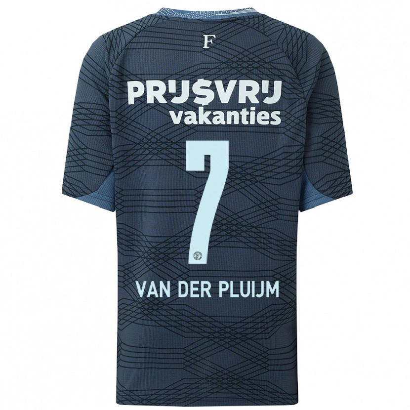 Danxen Niño Camiseta Marvin Van Der Pluijm #7 Negro Gris 2ª Equipación 2025/26 La Camisa México
