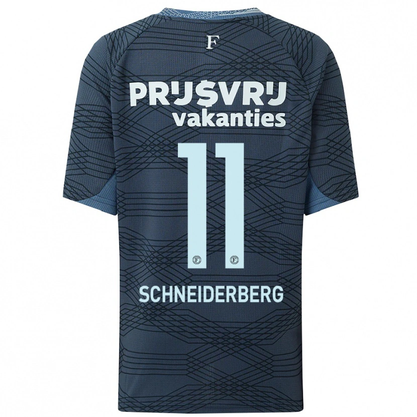 Danxen Niño Camiseta July Schneiderberg #11 Negro Gris 2ª Equipación 2025/26 La Camisa México