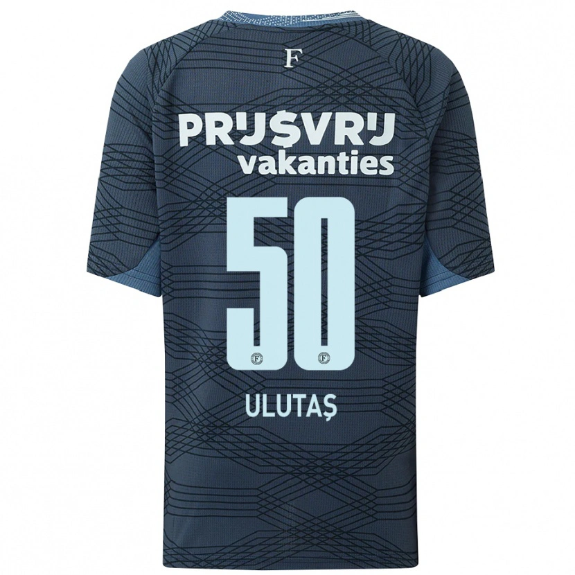 Danxen Niño Camiseta Furkan Ulutaş #50 Negro Gris 2ª Equipación 2025/26 La Camisa México