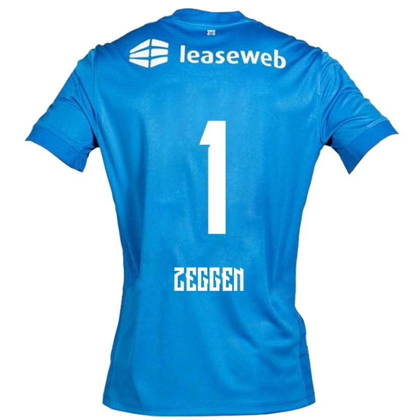 Danxen Niño Camiseta Kiyani Zeggen #1 Azul Blanco 2ª Equipación 2025/26 La Camisa México