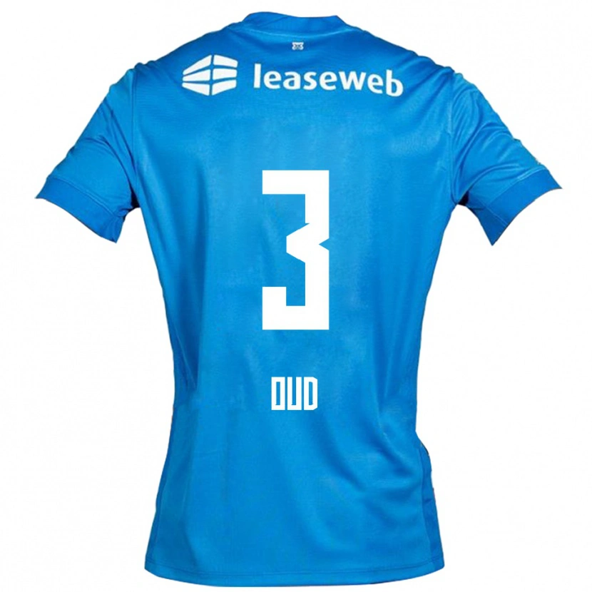 Danxen Niño Camiseta Joeri Oud #3 Azul Blanco 2ª Equipación 2025/26 La Camisa México