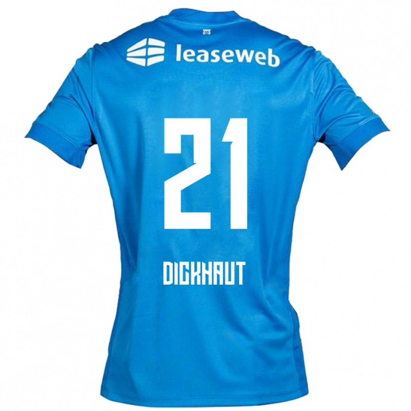 Danxen Niño Camiseta Damian Dickhaut #21 Azul Blanco 2ª Equipación 2025/26 La Camisa México