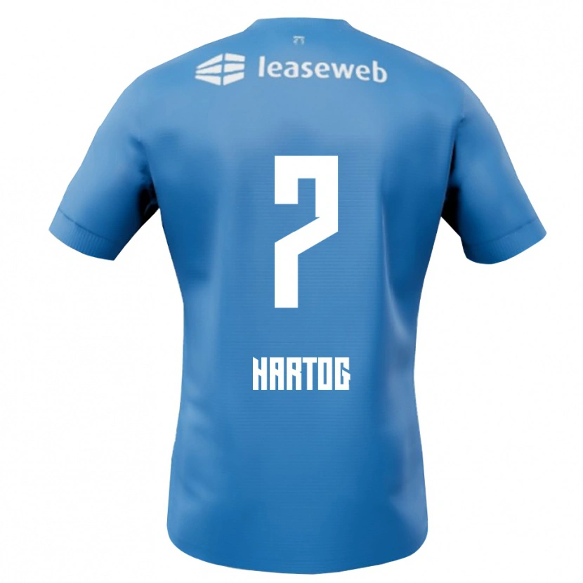 Danxen Niño Camiseta Jasper Hartog #7 Azul Blanco 2ª Equipación 2025/26 La Camisa México