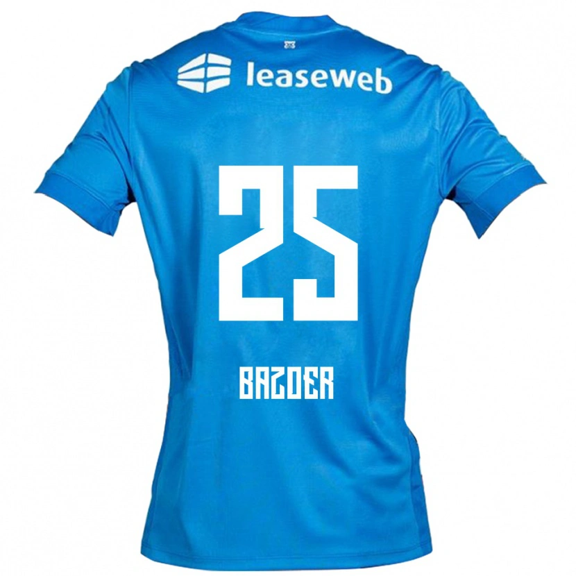 Danxen Niño Camiseta Riechedly Bazoer #25 Azul Blanco 2ª Equipación 2025/26 La Camisa México