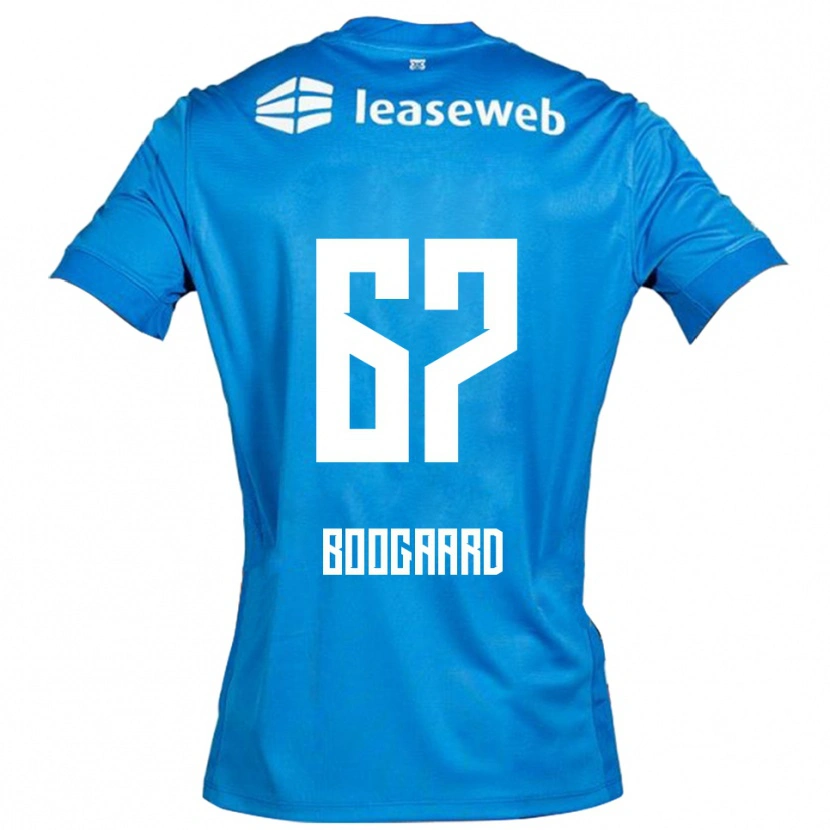 Danxen Niño Camiseta Kasper Boogaard #67 Azul Blanco 2ª Equipación 2025/26 La Camisa México