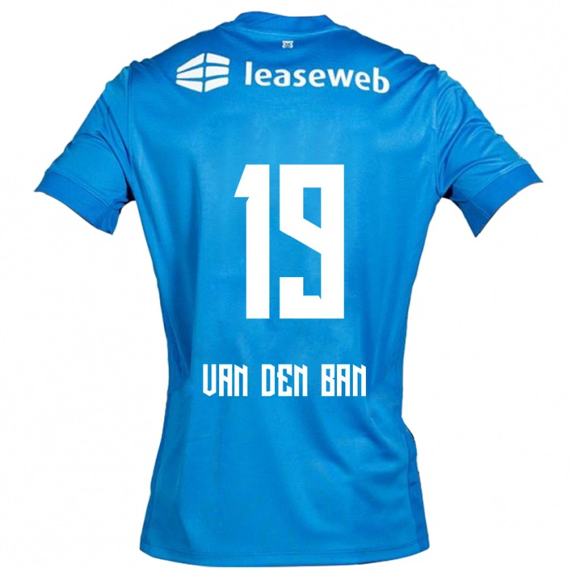Danxen Niño Camiseta Yoël Van Den Ban #19 Azul Blanco 2ª Equipación 2025/26 La Camisa México