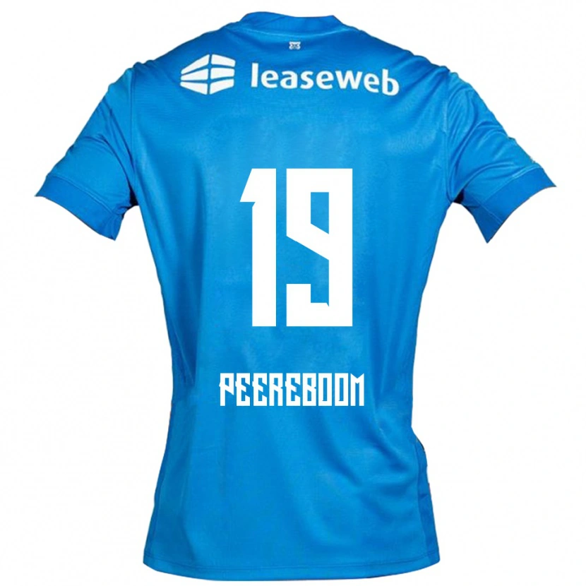 Danxen Niño Camiseta Sanne Peereboom #19 Azul Blanco 2ª Equipación 2025/26 La Camisa México