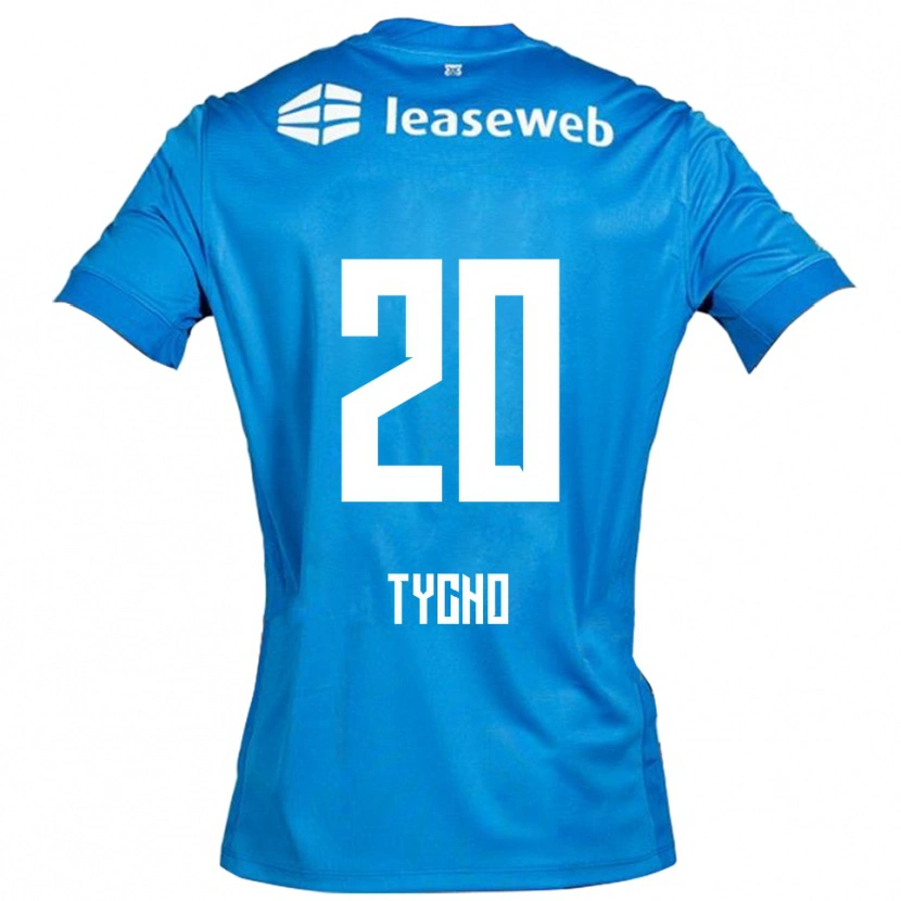 Danxen Niño Camiseta Tycho De Wit #20 Azul Blanco 2ª Equipación 2025/26 La Camisa México