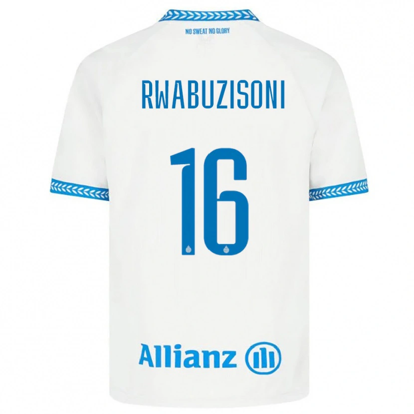 Danxen Niño Camiseta Noah Rwabuzisoni #16 Azul Blanco 2ª Equipación 2025/26 La Camisa México