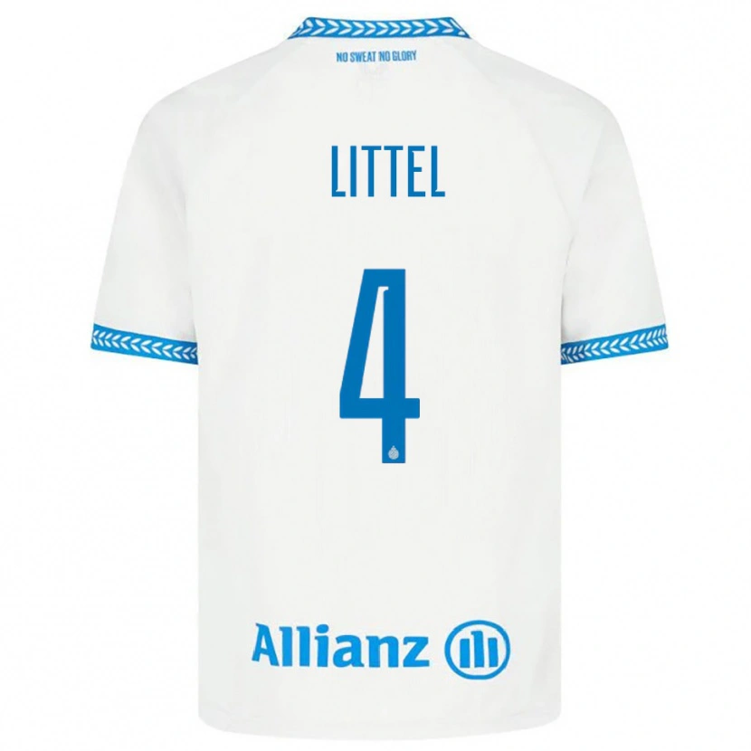 Danxen Niño Camiseta Amy Littel #4 Azul Blanco 2ª Equipación 2025/26 La Camisa México