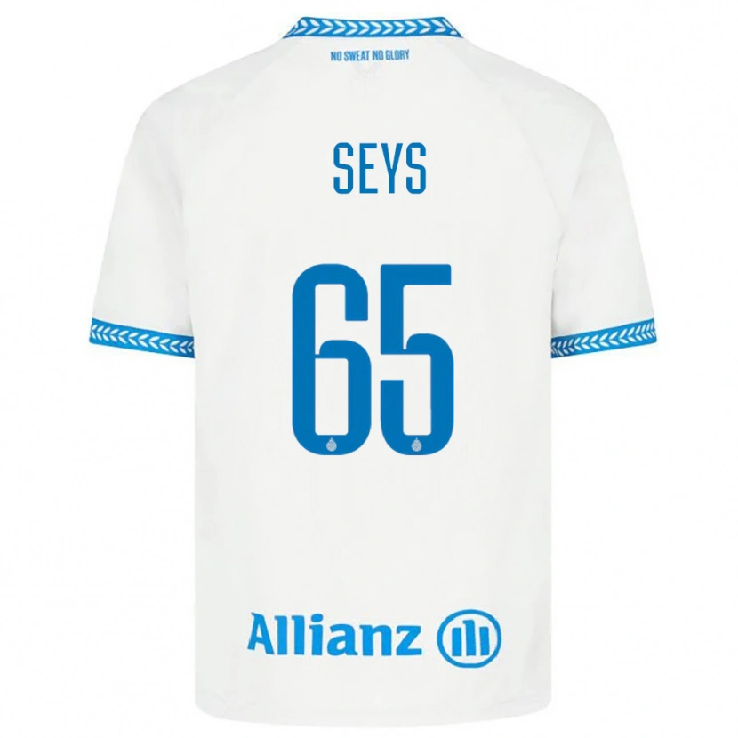 Danxen Niño Camiseta Joaquin Seys #65 Azul Blanco 2ª Equipación 2025/26 La Camisa México