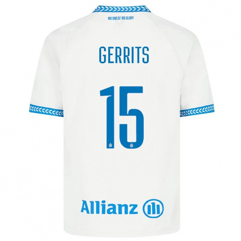 Danxen Niño Camiseta Melanie Gerrits #15 Azul Blanco 2ª Equipación 2025/26 La Camisa México