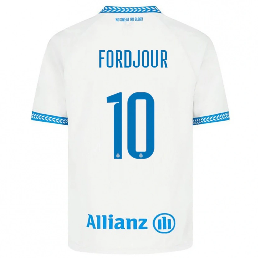 Danxen Niño Camiseta Richmond Fordjour #10 Azul Blanco 2ª Equipación 2025/26 La Camisa México