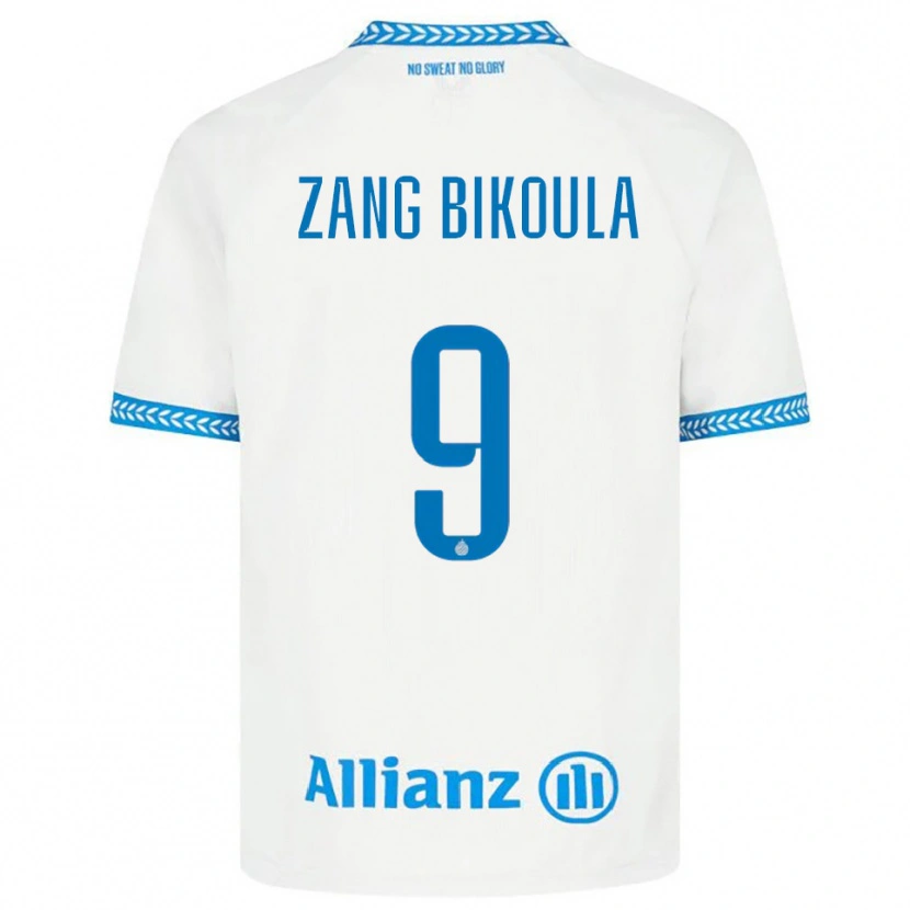 Danxen Niño Camiseta Véronique Zang Bikoula #9 Azul Blanco 2ª Equipación 2025/26 La Camisa México