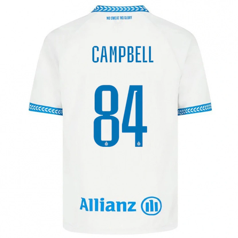 Danxen Niño Camiseta Shandre Campbell #84 Azul Blanco 2ª Equipación 2025/26 La Camisa México