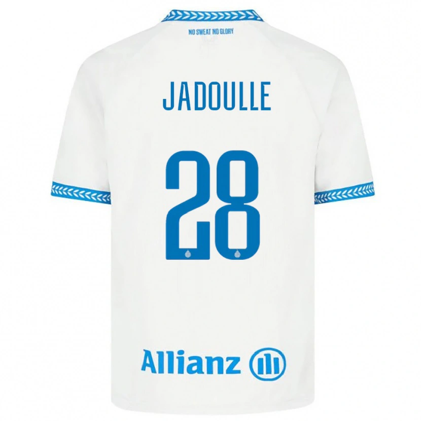 Danxen Niño Camiseta Romane Jadoulle #28 Azul Blanco 2ª Equipación 2025/26 La Camisa México