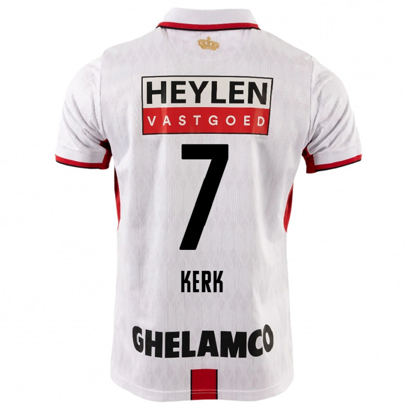 Danxen Niño Camiseta Gyrano Kerk #7 Blanco Rojo 2ª Equipación 2025/26 La Camisa México