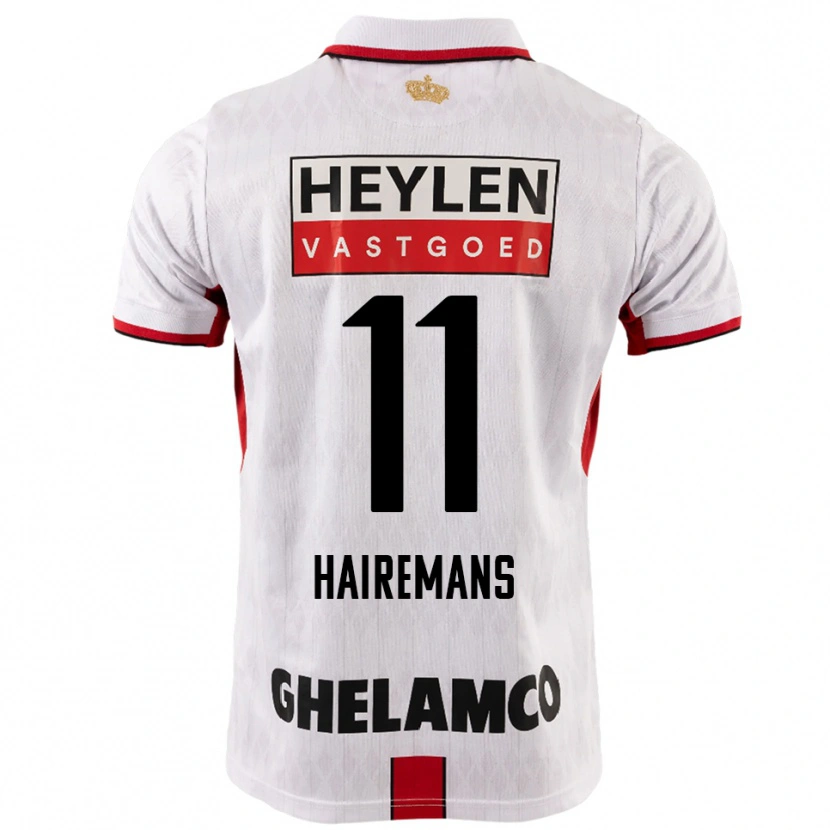 Danxen Niño Camiseta Geoffry Hairemans #11 Blanco Rojo 2ª Equipación 2025/26 La Camisa México