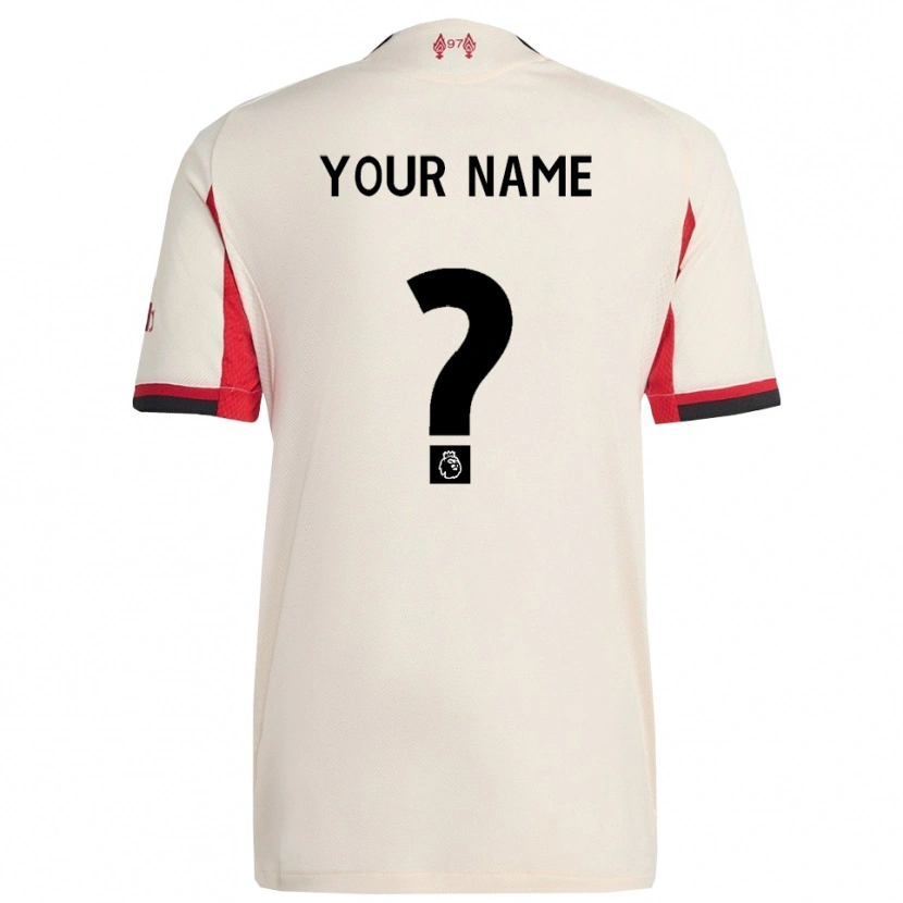 Danxen Niño Camiseta Su Nombre #0 Blanco Negro 2ª Equipación 2025/26 La Camisa México