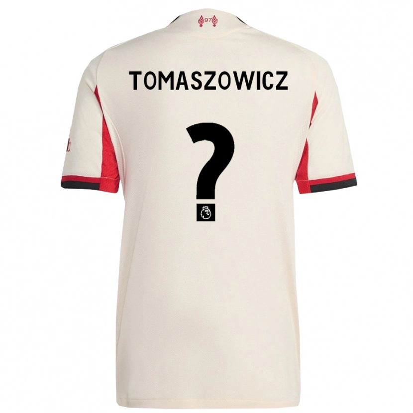 Danxen Niño Camiseta Aiden Tomaszowicz #0 Blanco Negro 2ª Equipación 2025/26 La Camisa México