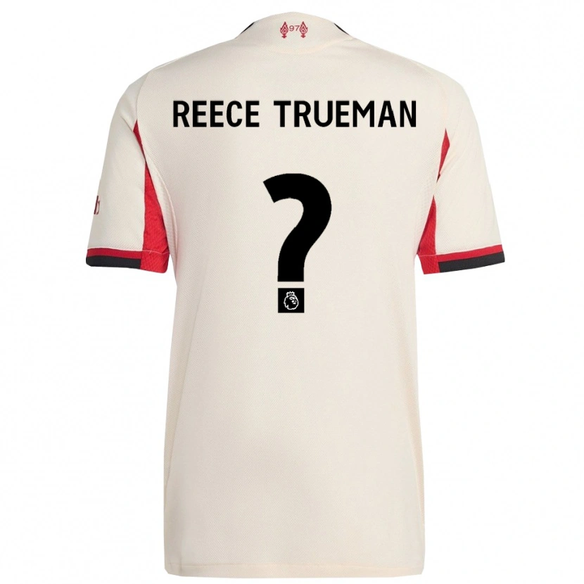 Danxen Niño Camiseta Reece Trueman #0 Blanco Negro 2ª Equipación 2025/26 La Camisa México
