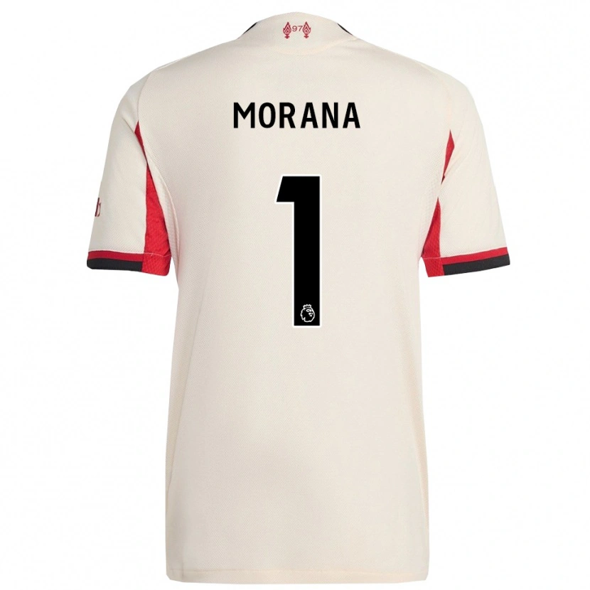 Danxen Niño Camiseta Nathan Morana #1 Blanco Negro 2ª Equipación 2025/26 La Camisa México