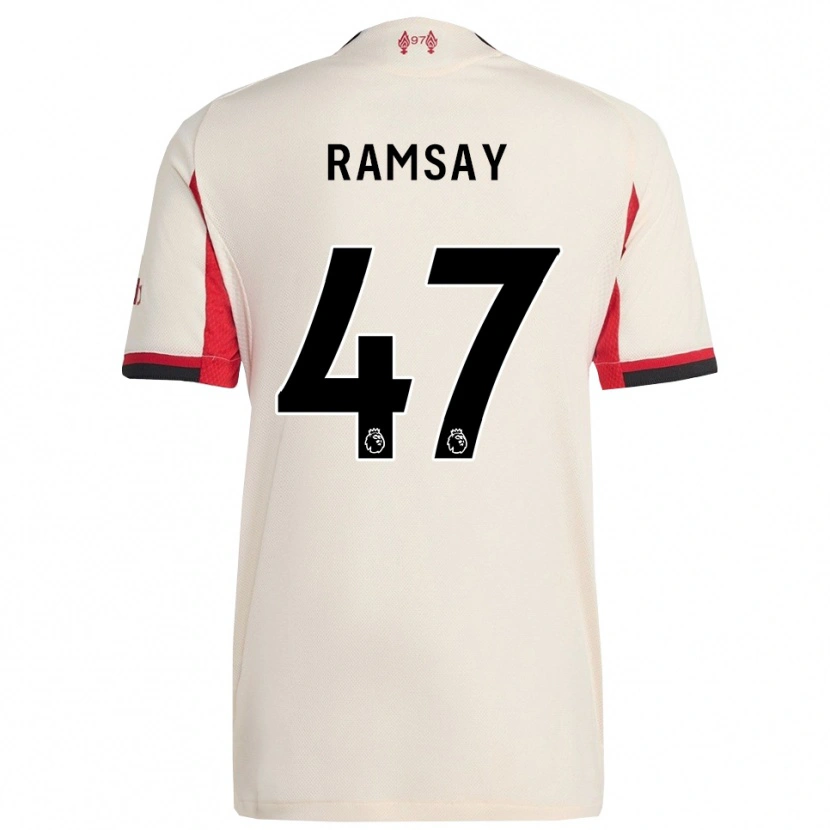 Danxen Niño Camiseta Calvin Ramsay #47 Blanco Negro 2ª Equipación 2025/26 La Camisa México