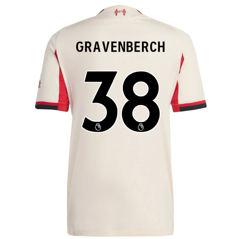 Danxen Niño Camiseta Ryan Gravenberch #38 Blanco Negro 2ª Equipación 2025/26 La Camisa México