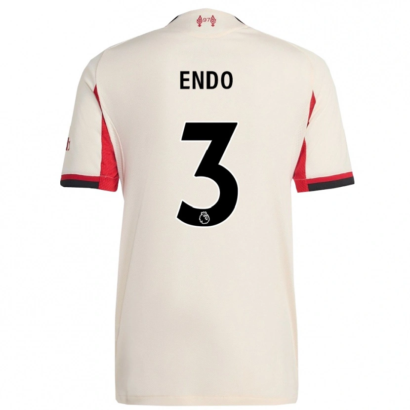 Danxen Niño Camiseta Wataru Endo #3 Blanco Negro 2ª Equipación 2025/26 La Camisa México