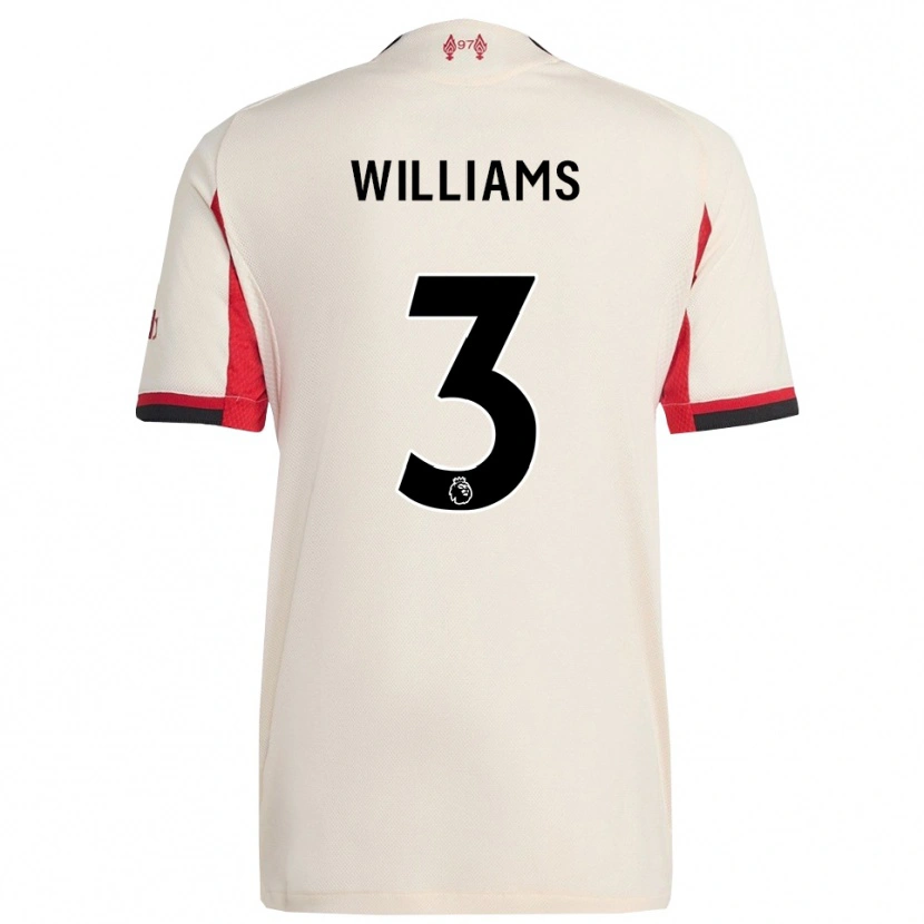Danxen Niño Camiseta Cameron Williams #3 Blanco Negro 2ª Equipación 2025/26 La Camisa México