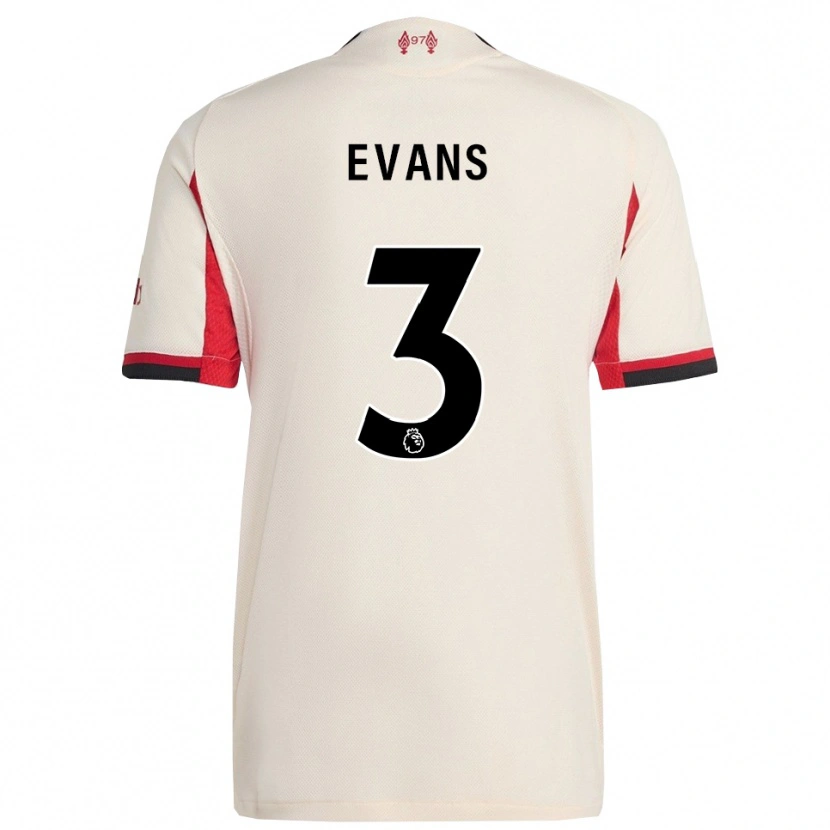 Danxen Niño Camiseta Gemma Evans #3 Blanco Negro 2ª Equipación 2025/26 La Camisa México