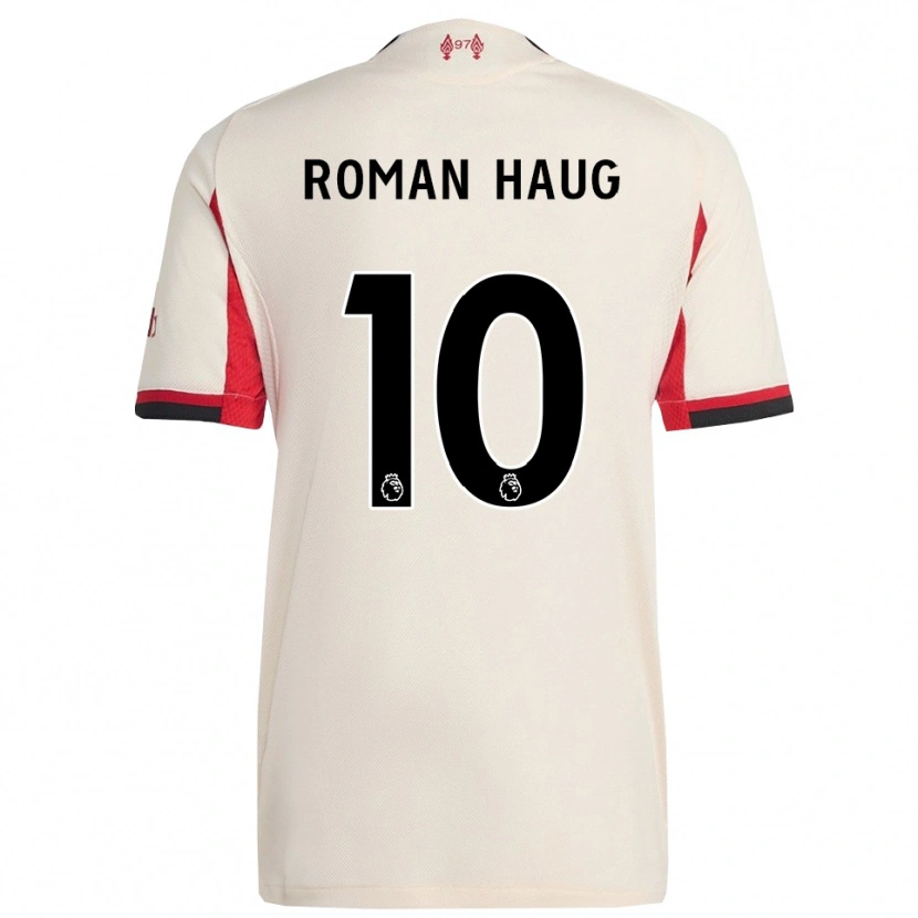 Danxen Niño Camiseta Sophie Román Haug #10 Blanco Negro 2ª Equipación 2025/26 La Camisa México