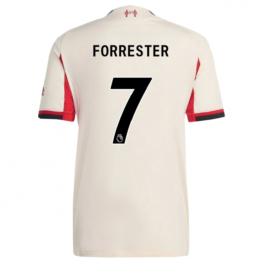 Danxen Niño Camiseta La'more Forrester #7 Blanco Negro 2ª Equipación 2025/26 La Camisa México