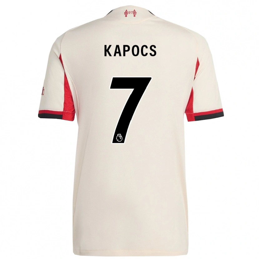 Danxen Niño Camiseta Cornelia Kapocs #7 Blanco Negro 2ª Equipación 2025/26 La Camisa México
