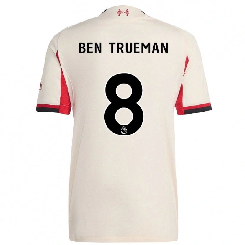 Danxen Niño Camiseta Ben Trueman #8 Blanco Negro 2ª Equipación 2025/26 La Camisa México