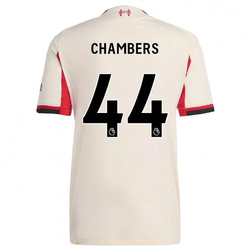Danxen Niño Camiseta Luke Chambers #44 Blanco Negro 2ª Equipación 2025/26 La Camisa México