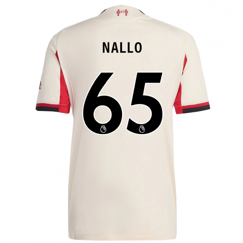 Danxen Niño Camiseta Amara Nallo #65 Blanco Negro 2ª Equipación 2025/26 La Camisa México