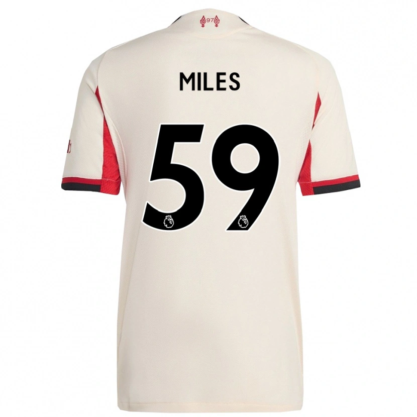 Danxen Niño Camiseta Terence Miles #59 Blanco Negro 2ª Equipación 2025/26 La Camisa México