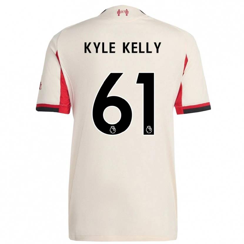 Danxen Niño Camiseta Kyle Kelly #61 Blanco Negro 2ª Equipación 2025/26 La Camisa México