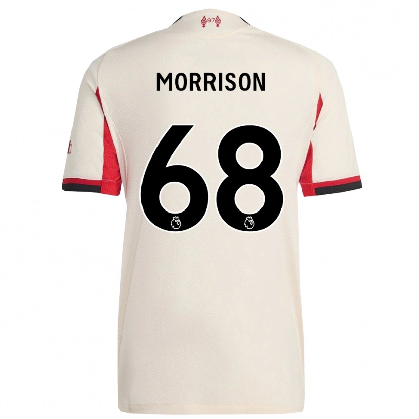 Danxen Niño Camiseta Kieran Morrison #68 Blanco Negro 2ª Equipación 2025/26 La Camisa México