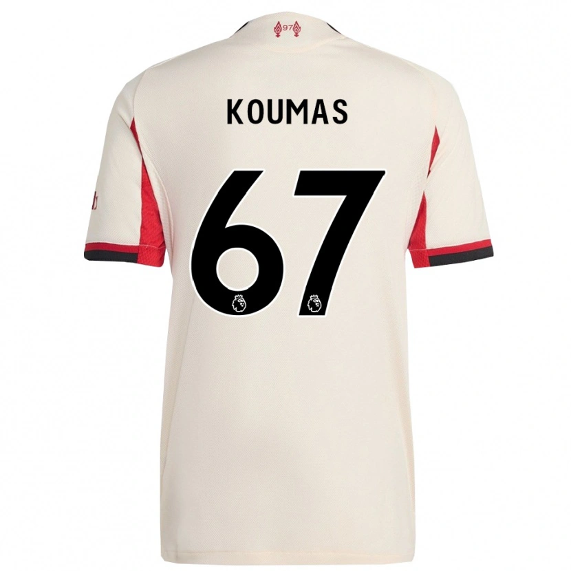 Danxen Niño Camiseta Lewis Koumas #67 Blanco Negro 2ª Equipación 2025/26 La Camisa México