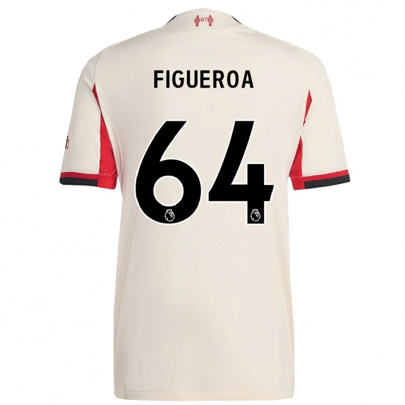 Danxen Niño Camiseta Keyrol Figueroa #64 Blanco Negro 2ª Equipación 2025/26 La Camisa México