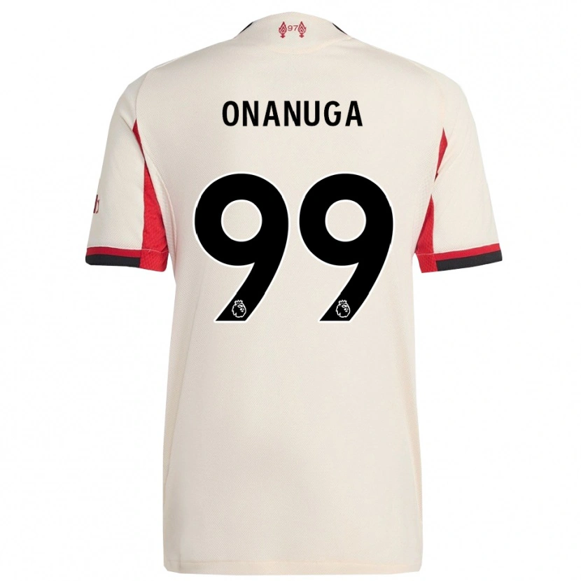 Danxen Niño Camiseta Fola Onanuga #99 Blanco Negro 2ª Equipación 2025/26 La Camisa México