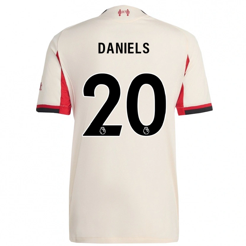 Danxen Niño Camiseta Yana Daniels #20 Blanco Negro 2ª Equipación 2025/26 La Camisa México