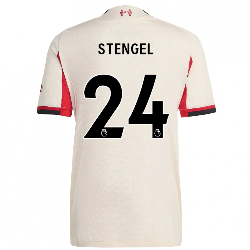 Danxen Niño Camiseta Katie Stengel #24 Blanco Negro 2ª Equipación 2025/26 La Camisa México