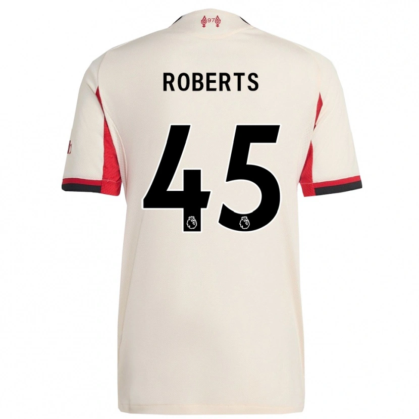 Danxen Niño Camiseta Iwan Roberts #45 Blanco Negro 2ª Equipación 2025/26 La Camisa México