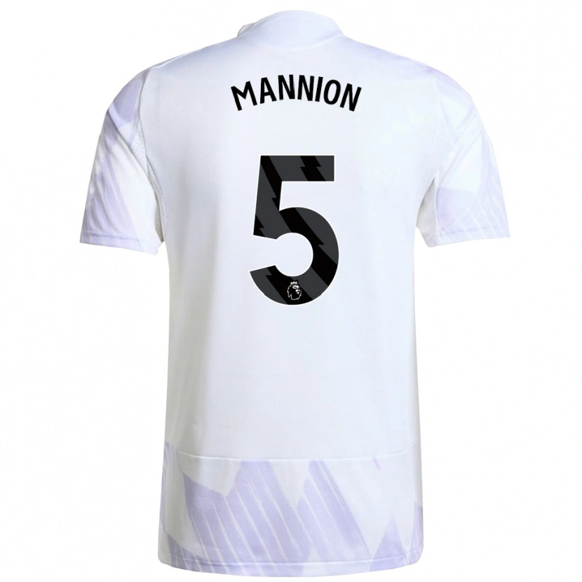Danxen Niño Camiseta Aoife Mannion #5 Blanco Púrpura Púrpura 2ª Equipación 2025/26 La Camisa México