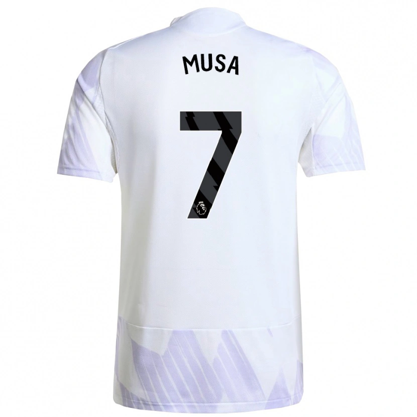 Danxen Niño Camiseta Victor Musa #7 Blanco Púrpura Púrpura 2ª Equipación 2025/26 La Camisa México