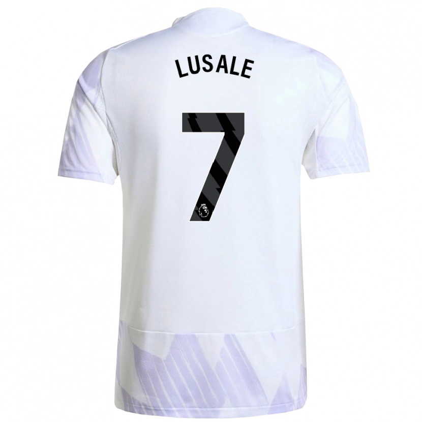 Danxen Niño Camiseta Samuel Lusale #7 Blanco Púrpura Púrpura 2ª Equipación 2025/26 La Camisa México